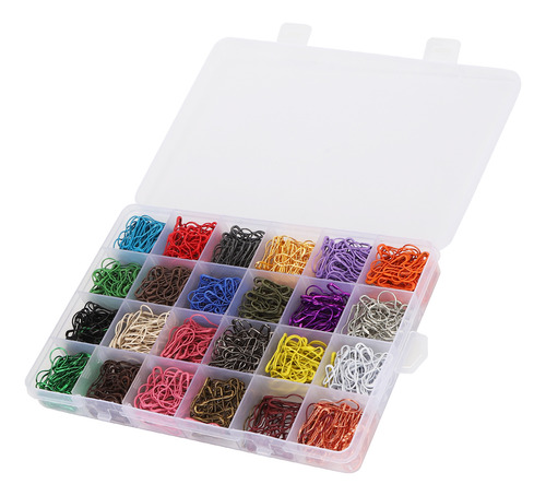 Broche De Seguridad De Aleación De 24 Colores Para Tejer, 12