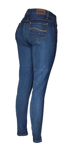 Imagen 4 de 6 de Pantalon Jeans Skinny Cintura Alta Lee Mujer Ri40