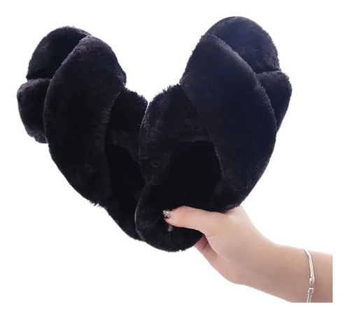 Pantufla Sandalia De Peluche Para Dama Cómodas Colores