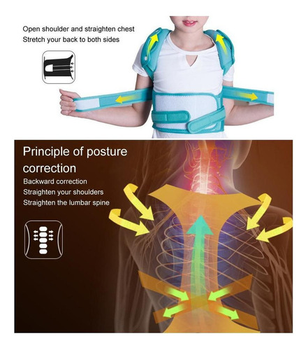 C Corrector De Postura Para Niños Jorobados B