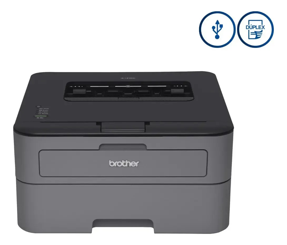 Impresora Brother Hl-l2320d Monocromática Usb Dúplex Negro