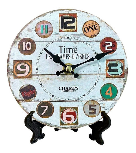 Reloj De Mesa Madera Decorativo Diseño Moderno Ramos Mejia