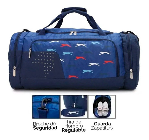Imagen 4 de 8 de Bolso Gimnasio Grande Deportivo Viaje Urbano Reforzado Tira De Hombro Color La Mejor Calidad! Diseño By Tsr