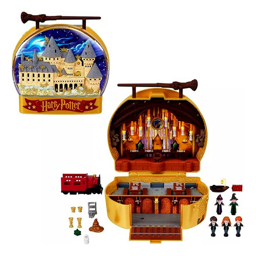 Edição Especial De Colecionador - Conjunto Polly Pocket Collector Com Acessórios E Micro Bonecos - Boneca Hermione Professora Mcgonagall E Boneco Harry Potter Ron Dumbledore - Mattel Brinquedos