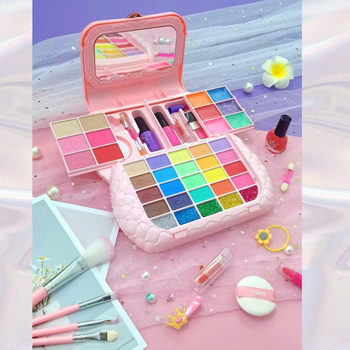 Juego De Maquillaje Juguete Lavable Maquillaje Niña