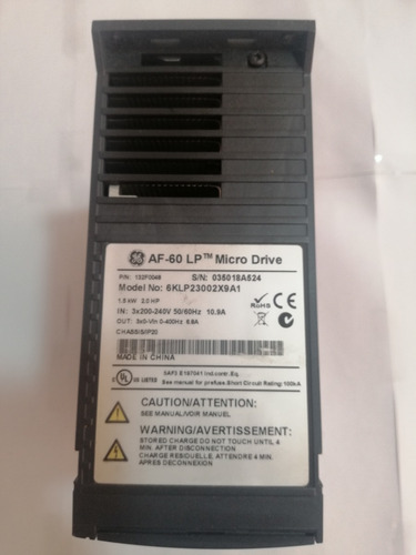 Variador De Frecuencia Cat. 6klp230029a1 General Electric (Usado)
