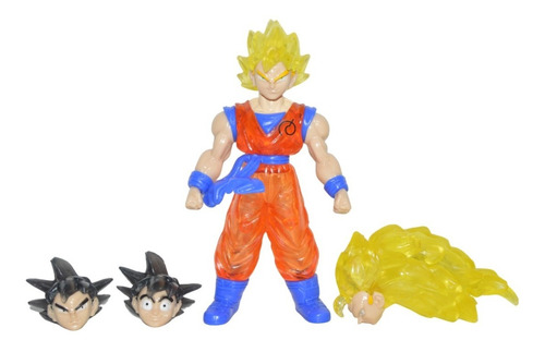 Figura Goku Cambio Cabezas Dragon Ball Super | MercadoLibre