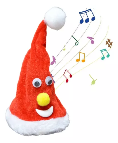 Chapeu Musical Natal Gorro Dancante Canta Dança Dingo Bell
