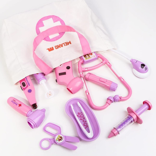 Meland Toy Doctor Kit Para Niñas - Seting Play Doctor Set Co