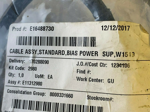 Applied Materials W1519 Bias Power Supply Cable Assy Wi Uuv