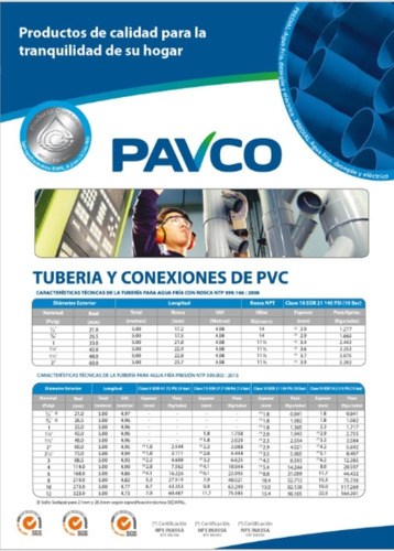 Tuberia Y Accesesorios Agua Caliente Pavco Wavin