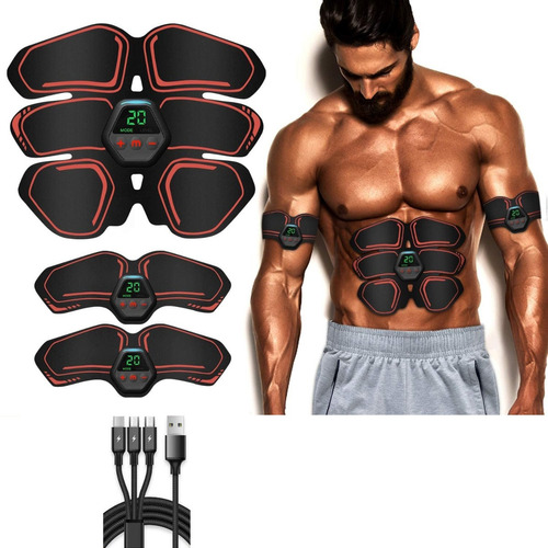 Ems Estimulador Muscular Entrenador Abdominal Recargable