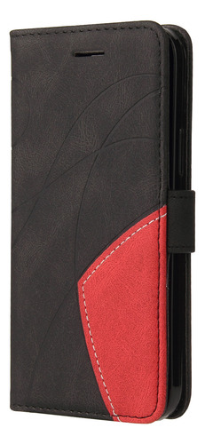 Funda Protectora Tipo Cartera De Piel Sintética De Alta Calidad Para La Serie Huawei Con Ranura Para Tarjetas, Color Negro