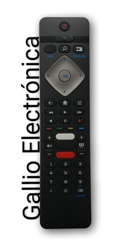Imagen 3 de 3 de Control Remoto Para Philips Smart Con Tecla Netflix Youtube
