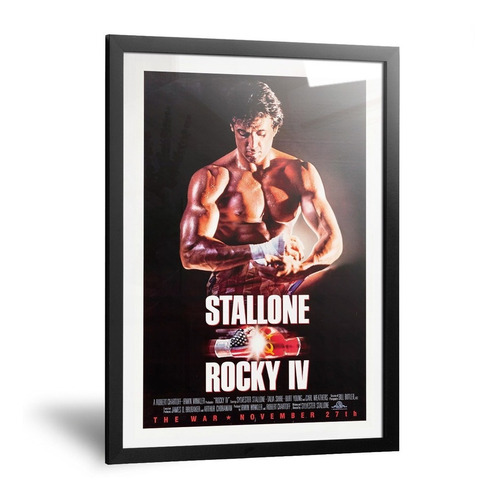 Cuadro Rocky Balboa Poster Afiche Pelicula De Boxeo 20x30cm