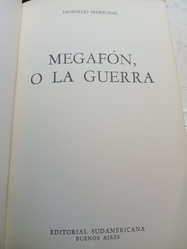 Megafon, O La Guerra - Leopoldo Marechal (Usado)