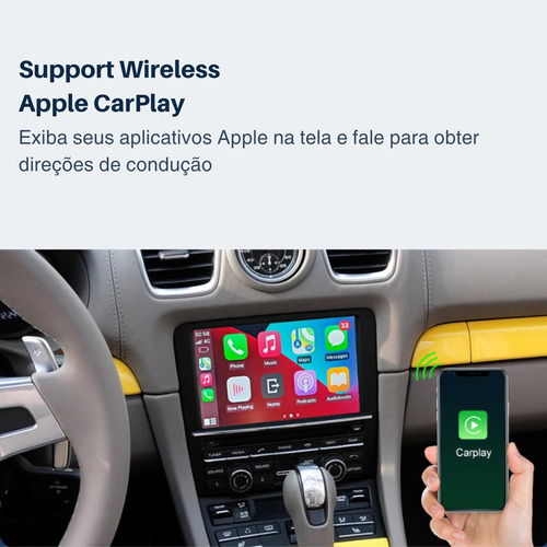 Módulo Carplay Wireless Sem Fio Apple Android Porsche Pcm3.1