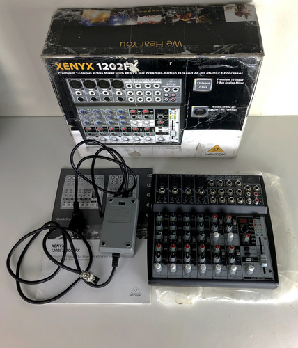 Mesa De Som Behringer Xenyx 1202fx 12 Canais (Usado)
