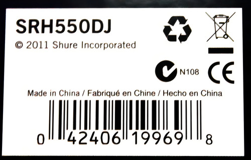 Fone De Ouvido Shure Srh550dj Para Dj Profissional