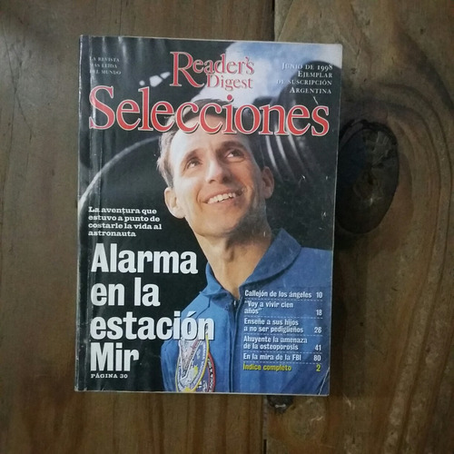 Revista Selecciones Junio 1998 Alarma En La Estación Mir (19