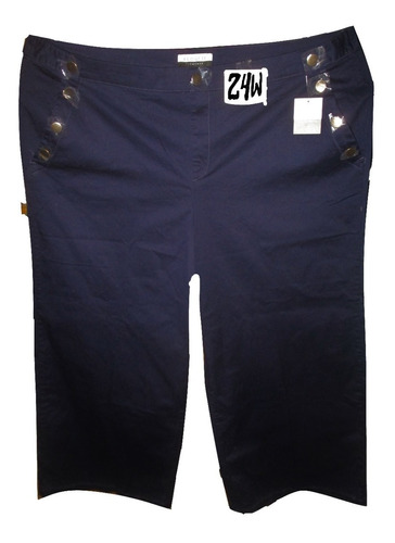 Pantalon Azul Obscuro Casual Talla 24w (42/44) Eloquii Eleme