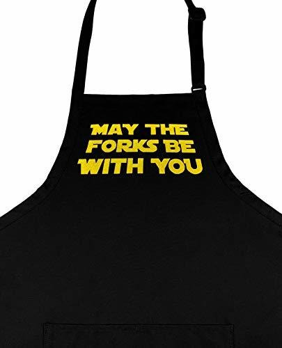 Custom Apron - May The Forks Be With You Adult Apron, Made I