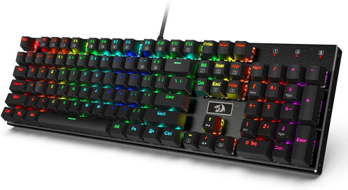 Teclado Mecanico Para Juegos Redragon K556 Rgb | Negro