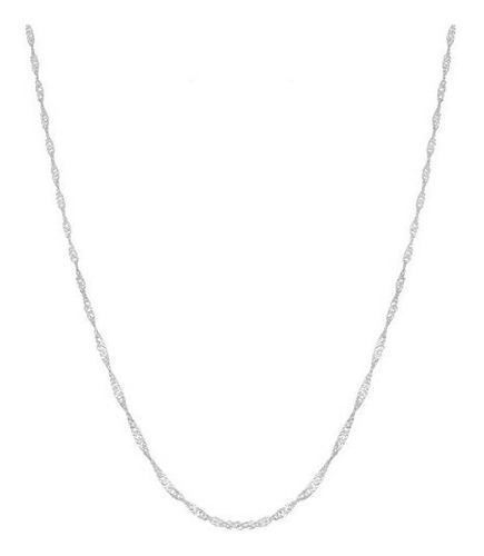 Collar Kooljewelry Plata Esterlina 1,3 Mm Dainty Singapur Ch