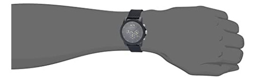 Armani Exchange Reloj Armani Exchange Cronógrafo Negro Silic