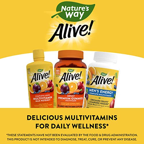 ¡multivitamínico Nature's Way Alive! Energy 130 Comprim Para