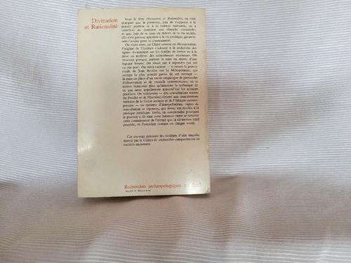 Imagen 2 de 7 de Divination Et Rationalite Vernant Gernet Grahay Vv Aa Seuil