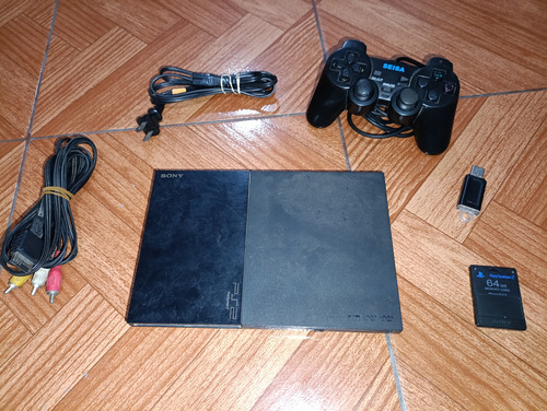 Playstation 2 Slim (opl Y Joystick A Revisar) Negro (Usado)