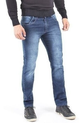 Calça Jeans Lycra Masculina  Kit 3 Peças Slin Tamanho Grande