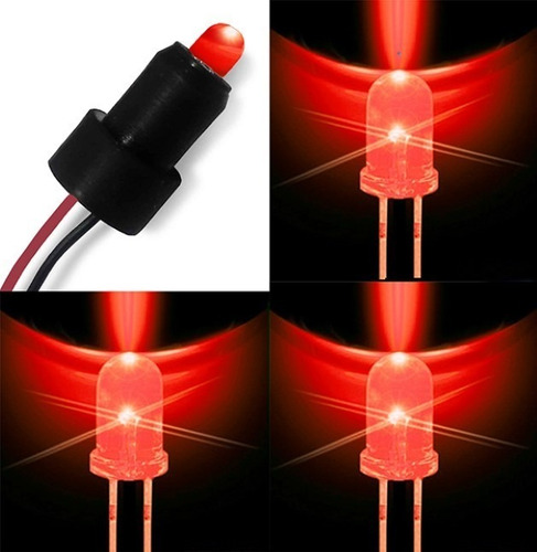 Imagem 1 de 3 de Led's Manometros Relógios Cronomac 52/ 60/ 85/ 100mm - 3 Vm