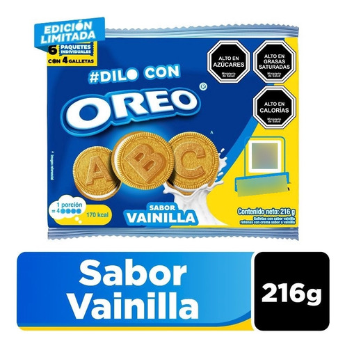 Galletas Oreo De Vainilla Pack, 6 Paquetes