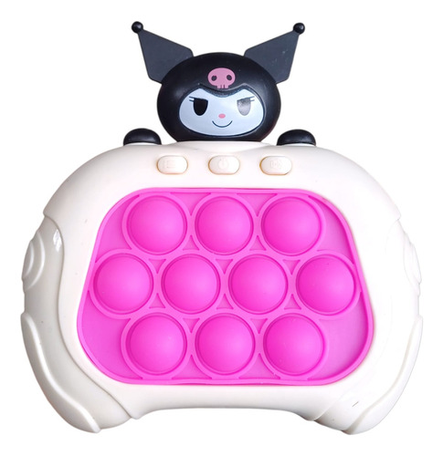 Juego Pop It Electronico Sensorial Antiestres Personajes Color Kuromi Hrosa Intenso