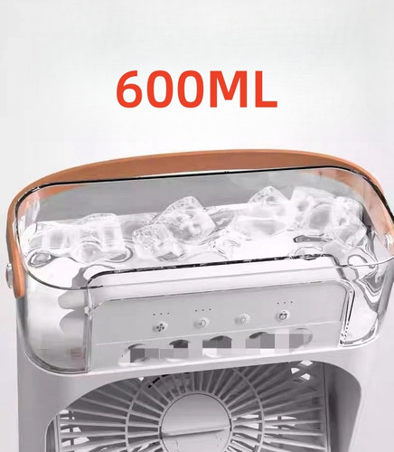 Ventilador De Escritorio Con Humidificador Portátil Perfume Blanco