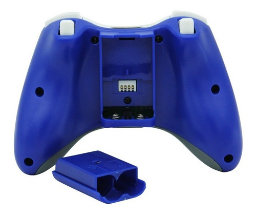 Joystick Inalambrico Xbox 360 Y Pc Receptor Usb Azul