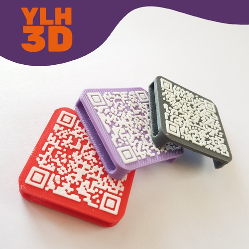 Chapita Identificatoria Ylh3d Qr Pasante 4x4c | Ml