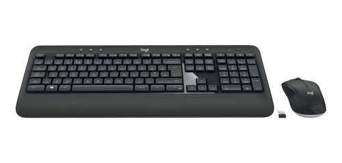 Imagen 2 de 3 de Kit de teclado y mouse inalámbrico Logitech MK540 Español Latinoamérica de color negro
