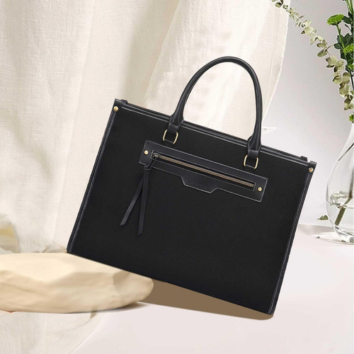 Bolso Cartera Mosiso Para Macbook Dell Hp Ipad Cosmeticos Negro.
