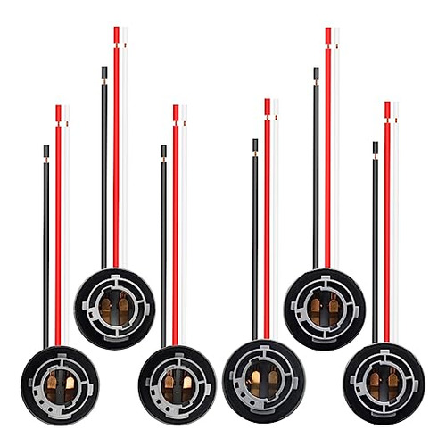 6 Pcs 1157 Bay15d Lámpara Socket Señal Giro Bombilla Enchufe