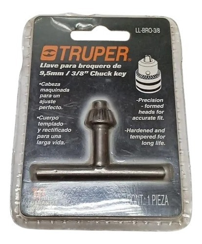 Llave Para Taladro 9,5mm (3/8puLG) Ll-bro-3/8 Truper
