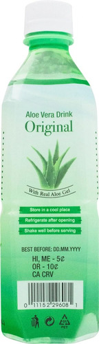 J-basket Bebida De Aloe Vera Drink Sabor Original 3 De 500ml