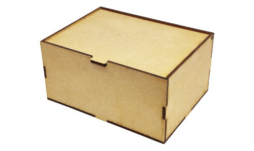 Caja De Madera Mdf 20x15x10 Cm Baúl Alhajero