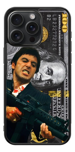 Funda Tony Montana Caracortada Scarface Dolar 100 Negro 2 Negro Motorola Edge 50 Pro