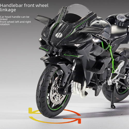 Modelo De Motocicleta Kawasaki H2r Base Azul Latte Bmw