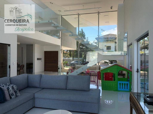 Casa Para Alugar, 420 M² Por R$ 3.500,00/dia - Acapulco - Guarujá/sp - Ca0577