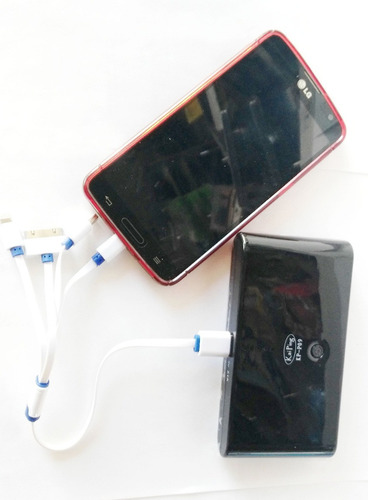 Imagen 4 de 5 de Power Bank Bateria Externa Portatil 20,000 Mah 4 Cargas Cel