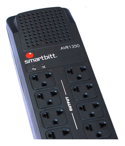 Regulador De Voltaje Smartbitt Supresor De Picos 8 Contactos
